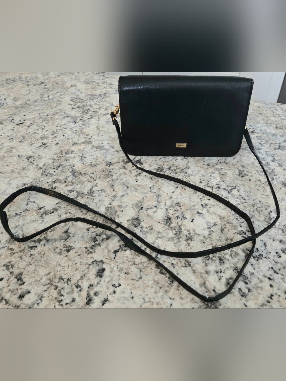 Vintage Buxton Black Crossbody Purse